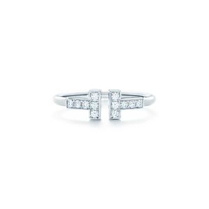 Sterling Silver T Ring with Stones